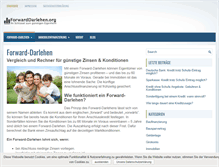 Tablet Screenshot of forwarddarlehen.org